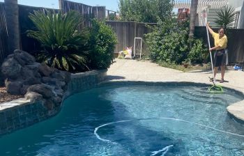 Pool Cleaning in Modesto, California by Aquarius Pool Maintenance